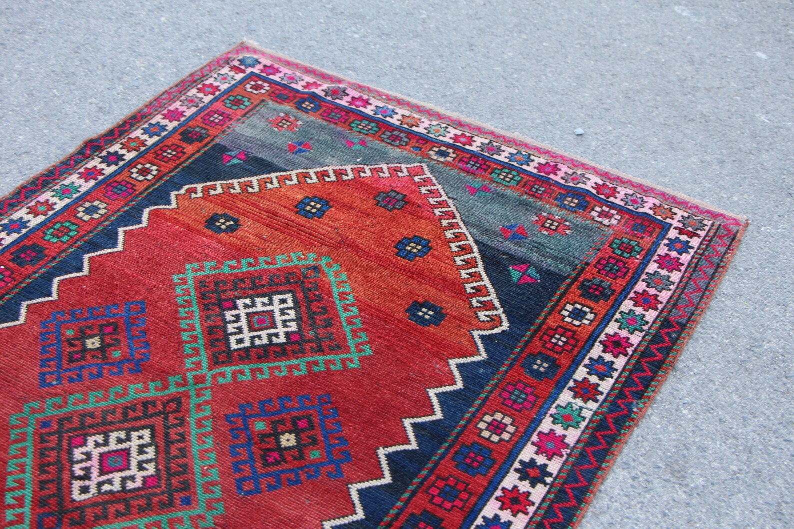 SchlafzimmerTeppich türkischer roter Teppich Boho Teppich | Etsy