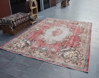 トルコ絨毯、ヴィンテージ絨毯、エリア絨毯、小型絨毯、ボヘミアン絨毯