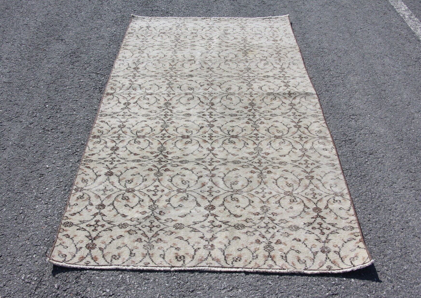 6.2 x 3.8 ft Turkish Oushak Carpet Anatolian Handmade