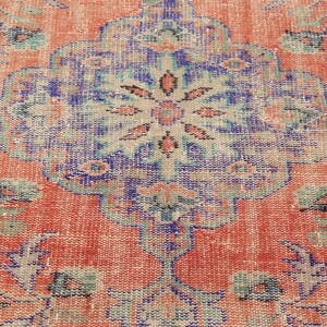 bohemian rug Free Shipping area rug, vintage rug 5.2 x 9 ft oushak rug, old nomadic rug, unique rug, turkish rug, decorative rug MB14918 image 5