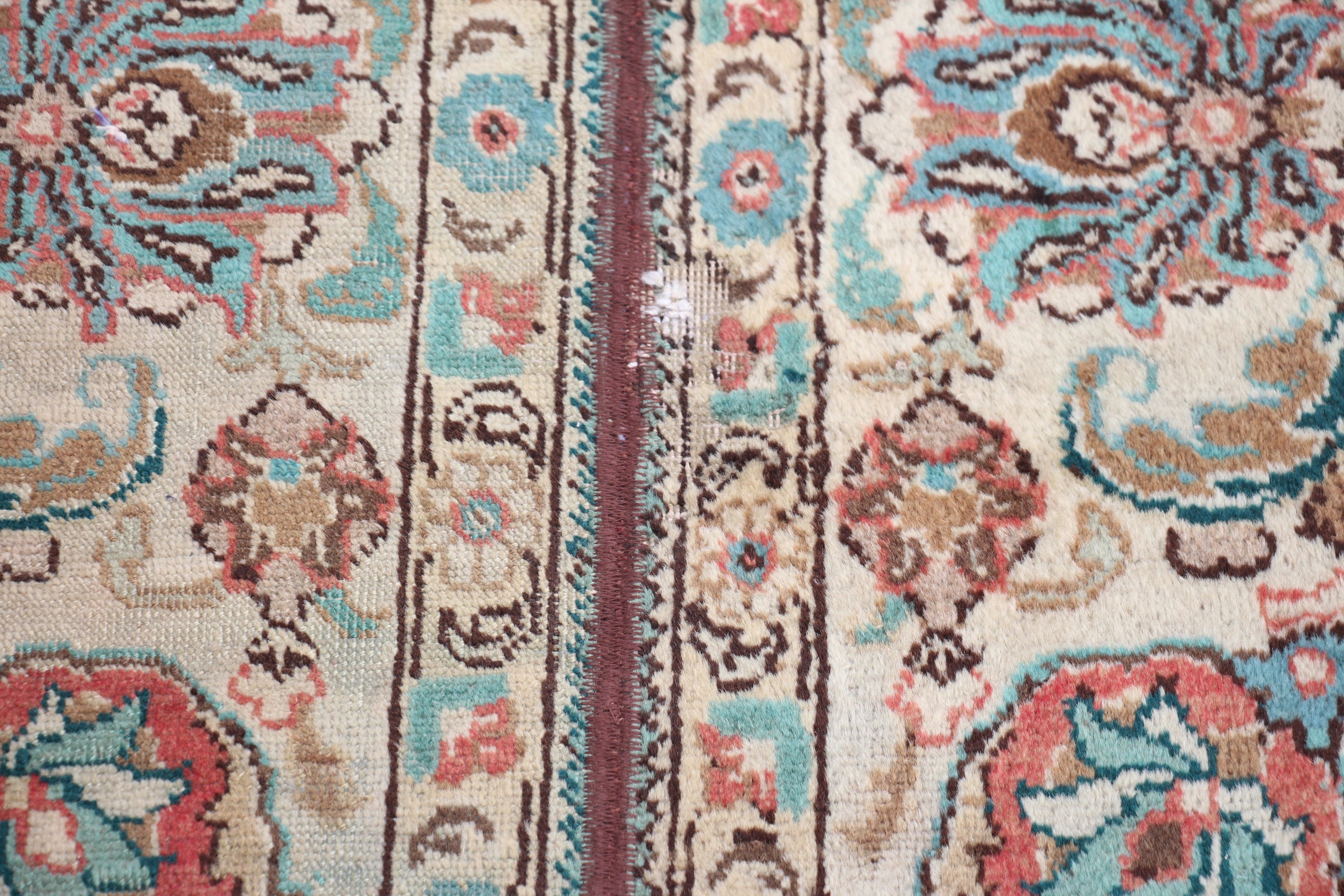 ヴィンテージラグ、トルコ製ランナーラグ、オリエンタルラグ