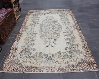 トルコ絨毯、ヴィンテージ絨毯、ハンドメイドウール絨毯、小型絨毯