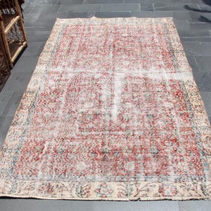 Turkish rug, Vintage rug, Bedroom rug, Large area rug, Oriental rug, Handmade rug Boho decor Home decor Diningroom rug 4.9 x 8.5 ft MB14067