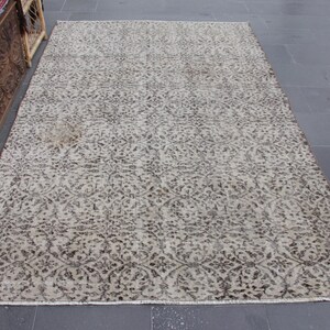 Turkish rug, Vintage handmade rug, Oushak rug, Boho decor rug, Area rug, Kitchen rug, 5.1 X 8 Ft Bedroom rug, Tribal rug, Wool rug, MBZ3215