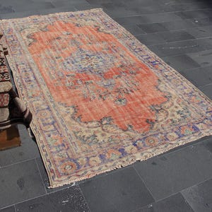 bohemian rug Free Shipping area rug, vintage rug 5.2 x 9 ft oushak rug, old nomadic rug, unique rug, turkish rug, decorative rug MB14918 image 3
