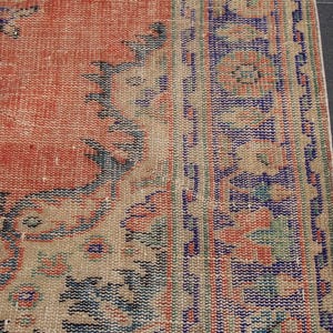 bohemian rug Free Shipping area rug, vintage rug 5.2 x 9 ft oushak rug, old nomadic rug, unique rug, turkish rug, decorative rug MB14918 image 7