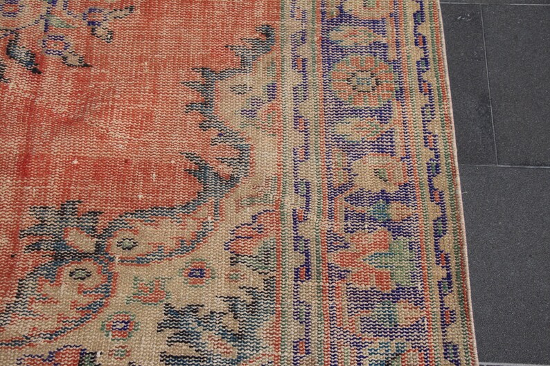 bohemian rug Free Shipping area rug, vintage rug 5.2 x 9 ft oushak rug, old nomadic rug, unique rug, turkish rug, decorative rug MB14918 image 7