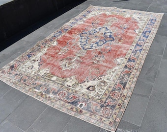 turkish kilim rug, small area rug, 5.9 x 10 ft. handmade kilim rug, vintage decorative rug, anatolian kilim rug, bohemian kilim rug MBL9344