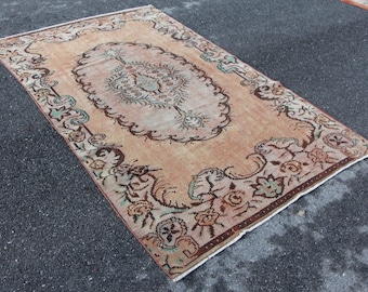 Area rug, Turkish rug, Vintage bedroom rug , Free Shipping 5 x 8.5 ft Kitchen rug , Bohemian rug , Home decor , Handmade rug , MB12818