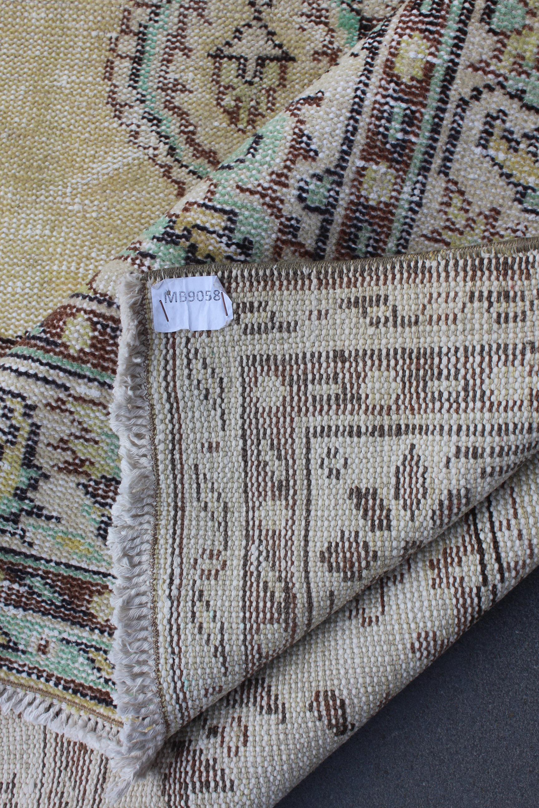 Turkish Rug, Vintage Rug, Oushak Rug , Colorful Rug , Free