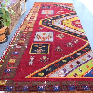 Turkish rug, Vintage rug, Runner rug, Handmade hallway rug, Oriental rug, 5 x 14.9 ft. Home decor rug, Boho decor, Entryway rug, MBZ0869