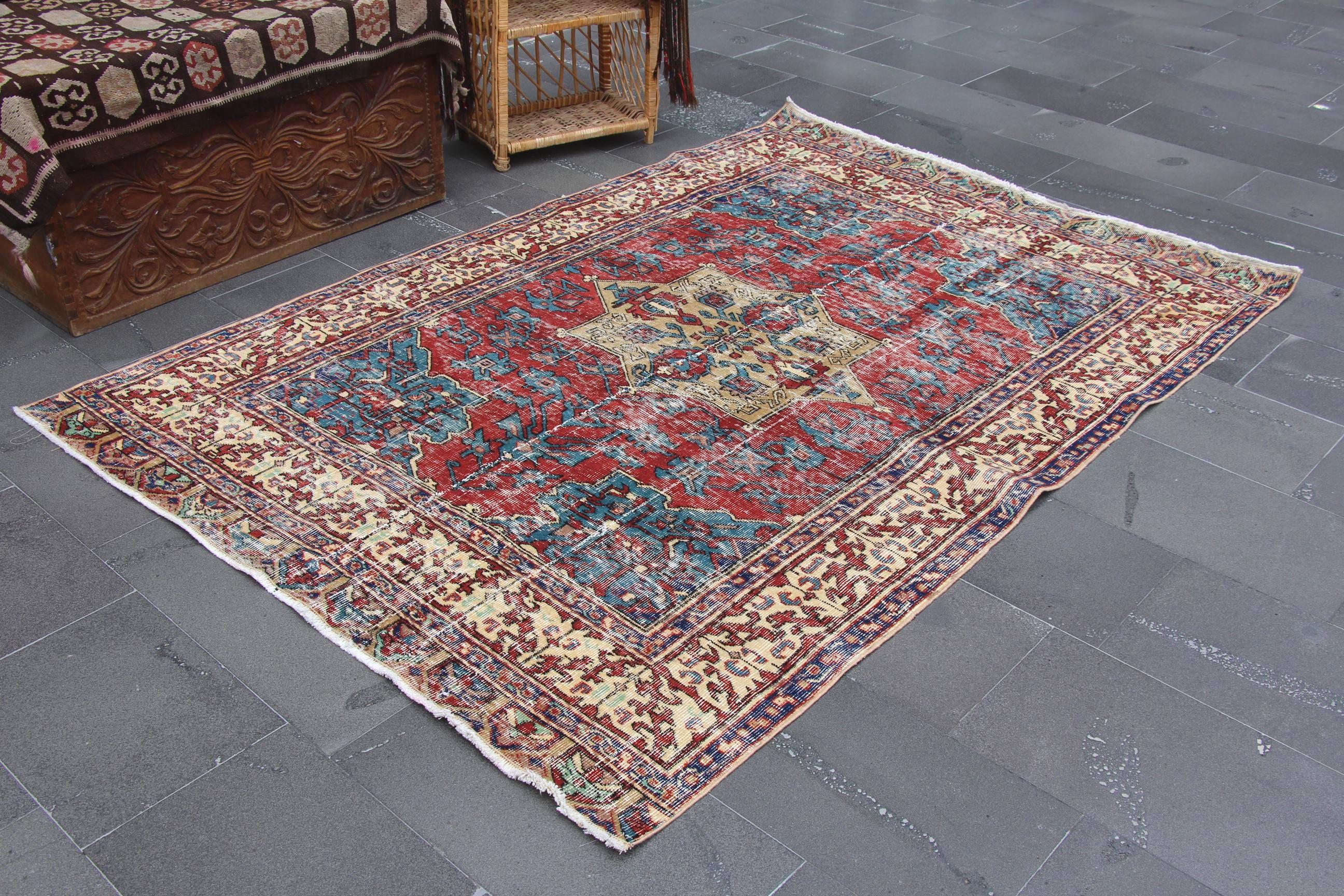 60×104 \"zig-zag” ViNTAGE TURKiSH RUG 60×104 わかる 