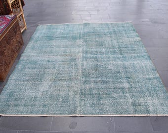 Kitchen decor, Organic wool rug, Area rug, Vintage rug, Turkish rug, 6.4 ft x 7.6 ft  Oriental rug, Boho rug, Bedroom rug, Carpet, MB13771