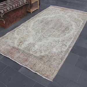 Area rug, Oversize rug, Turkish oriental rug, Vintage rug, Wool rug, House decor, Home decor, Oushak rug, Bohemian rug, 5.2 x 10.0 MB10225