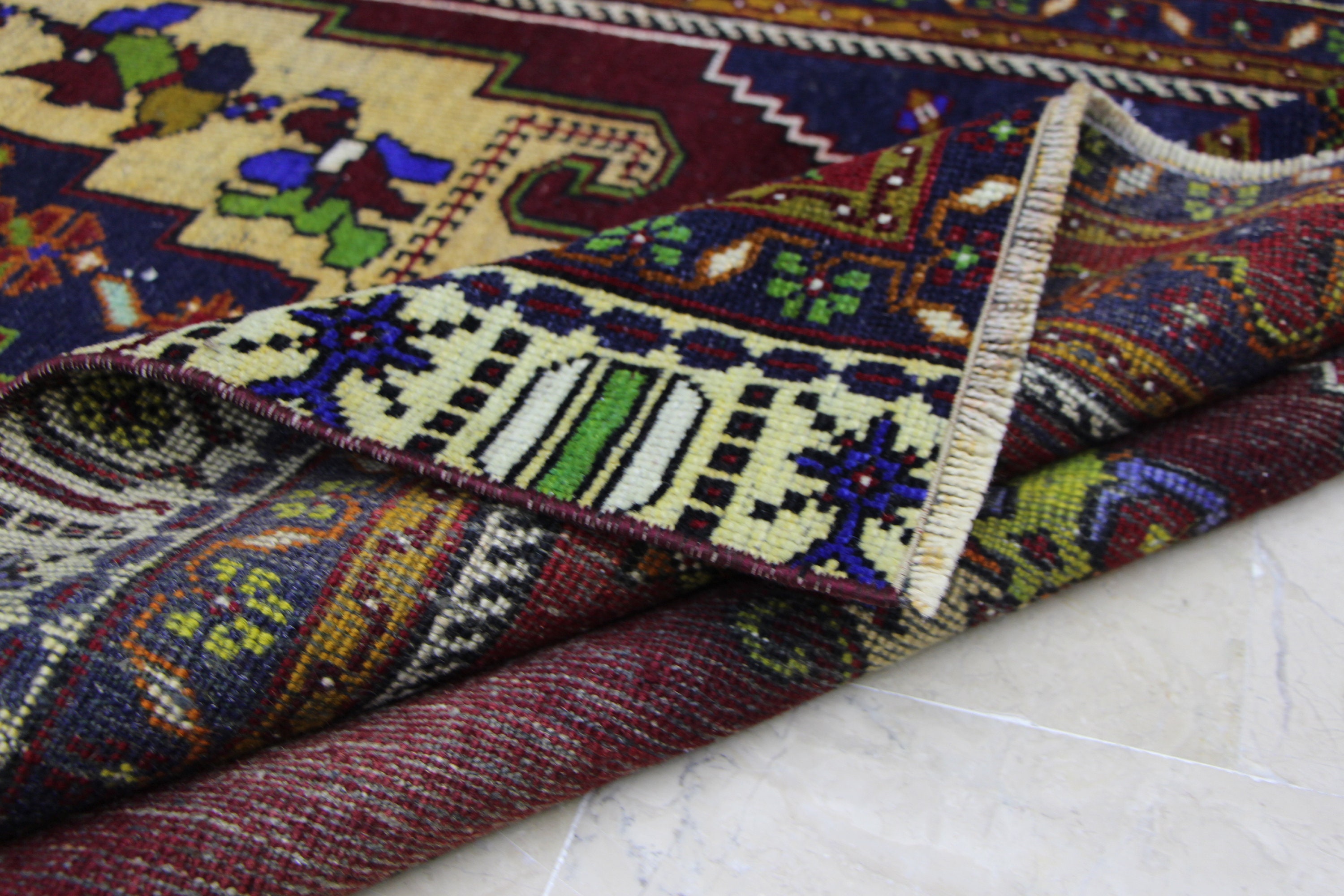 Turkey Rug Wool Rug Kitchen Rug Free Shipping 3.8 X 7.0 Ft Etsy