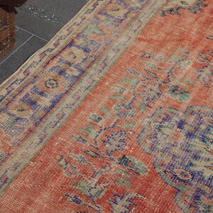 bohemian rug Free Shipping area rug, vintage rug 5.2 x 9 ft oushak rug, old nomadic rug, unique rug, turkish rug, decorative rug MB14918 image 6