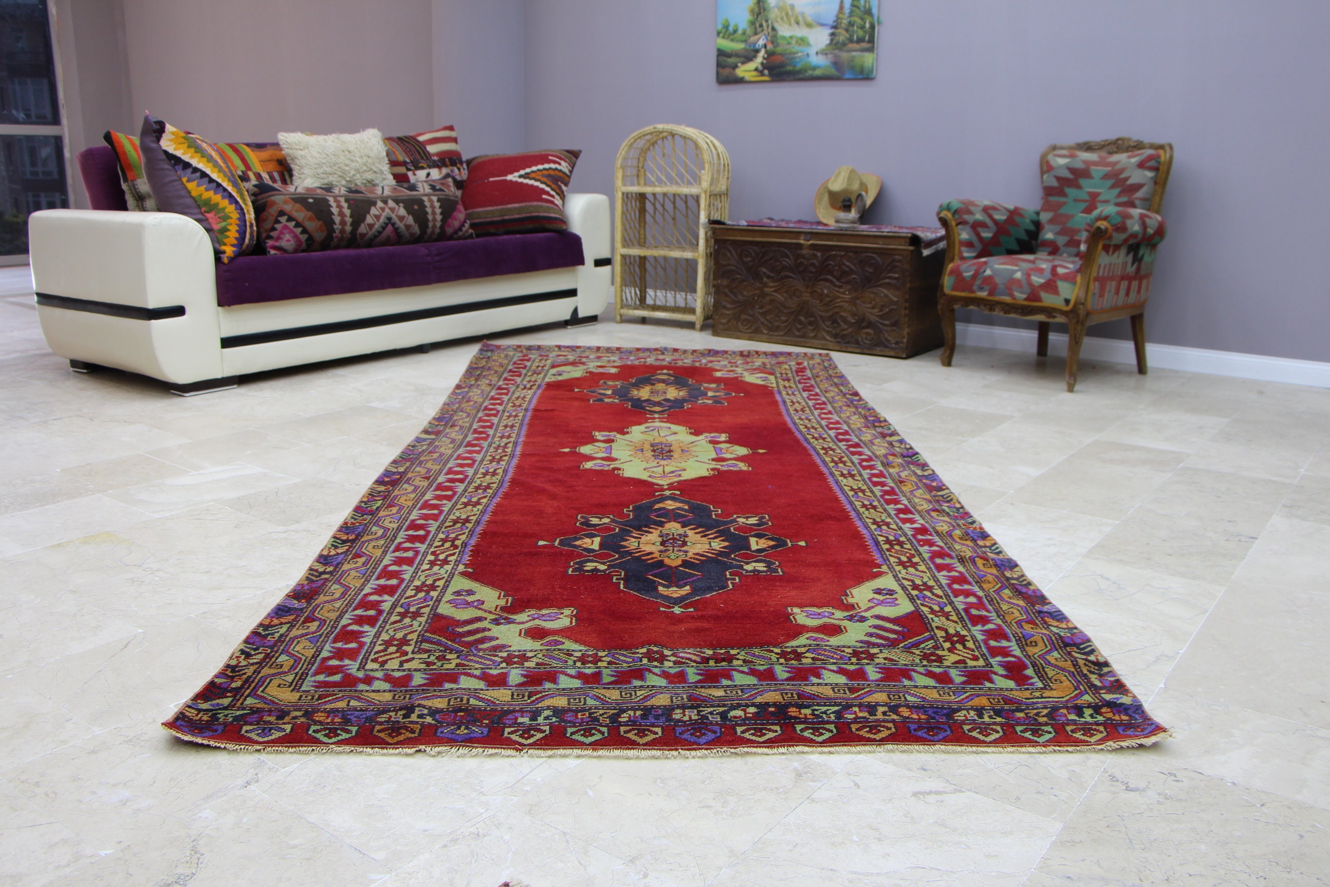 Türkischen Teppich Küchenteppich 49 x 111 ft frei Versand | Etsy