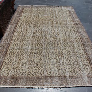 turkish large rug, diningroom rug 5.2 x 8.7 ft Free Shipping oriental rug, vintage rug ,turkey rug , boho decor rug , oushak rug , MB8979