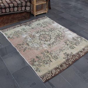 Turkish rug, Area rug, Handmade rug, Wool rug, Oushak rug, Home decor, Bohemian rug, Tribal rug, Natural rug, Carpet 5.8 x 4.5 ft MB14926