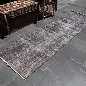 Turkish rug, Runner rug, Vintage rug, Bohemian rug, Oushak rug, Home decor, Rustic rug, Wool rug, Organic wool rug 2.7 x 9.3 ft MB14826