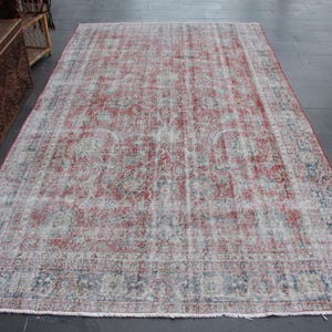 Turkish rug, Vintage rug, Large rug, Area rug 6 ft x 10.5 ft Handmade rug, Turkey rug, Boho rug, Wool rug, Doormat rug, Floor rug MB14465