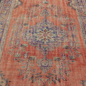 bohemian rug Free Shipping area rug, vintage rug 5.2 x 9 ft oushak rug, old nomadic rug, unique rug, turkish rug, decorative rug MB14918 image 4