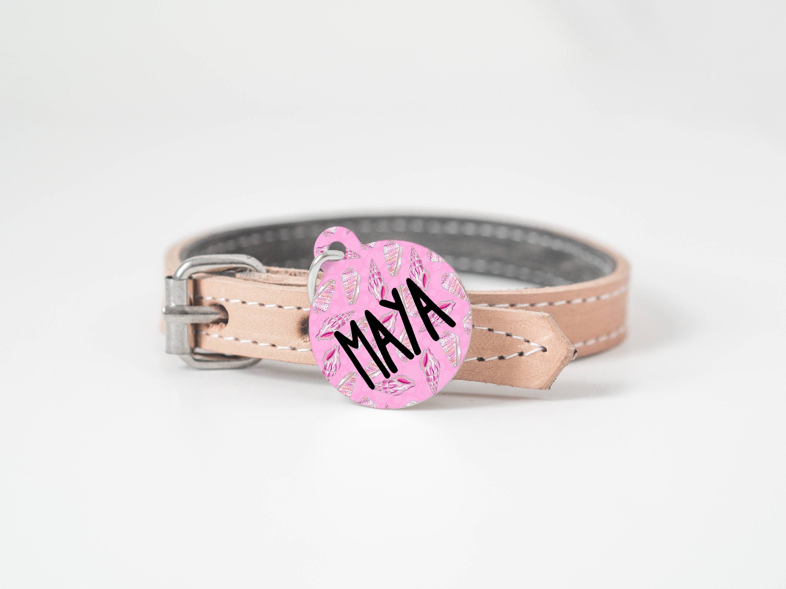 pink dog tags for dogs