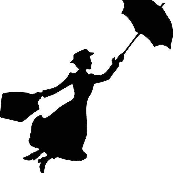 Vinyl Aufkleber Mary Poppins