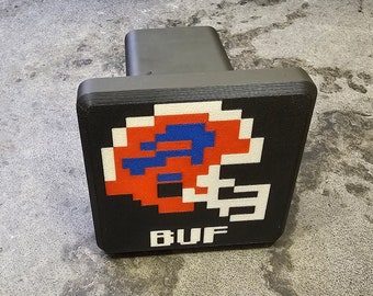 Buffalo Bills - Tecmo Bowl -Hitch Cover - 8-bit - for 2" and 1.25" Receiver - Stealth Storage Option