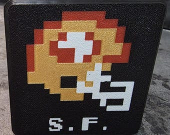 San Francisco 49ers - Tecmo Bowl -Hitch Cover - 8-bit - for 2" Receiver