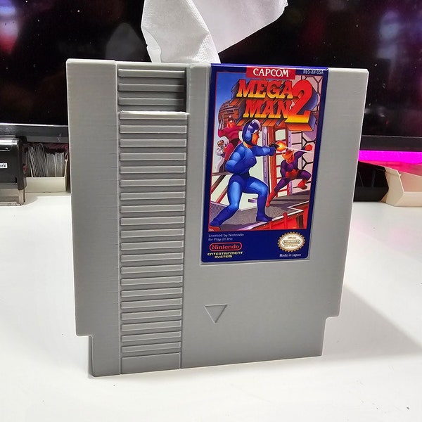 NES Cartridge Mega Man 2 Tissue Cover Box