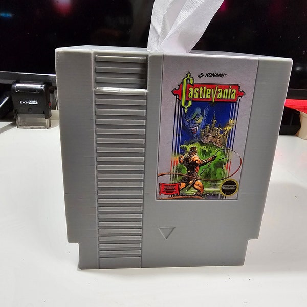 NES Cartridge Castlevania Tissue Cover Box