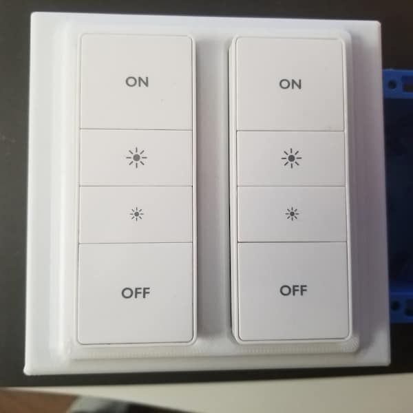 The Original Philips Hue double stealth dimmer switch 2 gang cover/plate