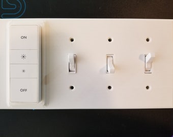 The Original Philips Hue Dimmer Switch 3 Gang Reversible Cover/Plate