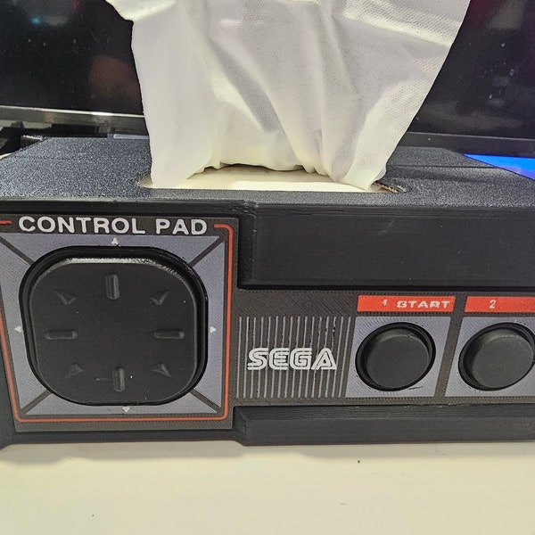 Sega Master System Controller Taschentuch Box
