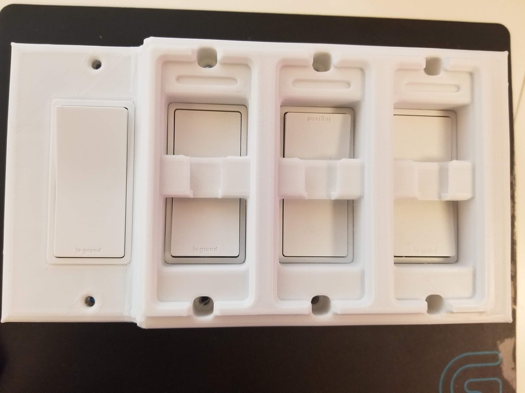The Original Philips Hue 3 Stealth Decora Switch 4 Gang Cover