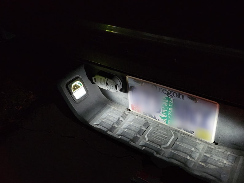The Original Illuminated License Plate Light Shade Glare Blocker - Toyota Tacoma 3rd Gen (2016-2023) image 8