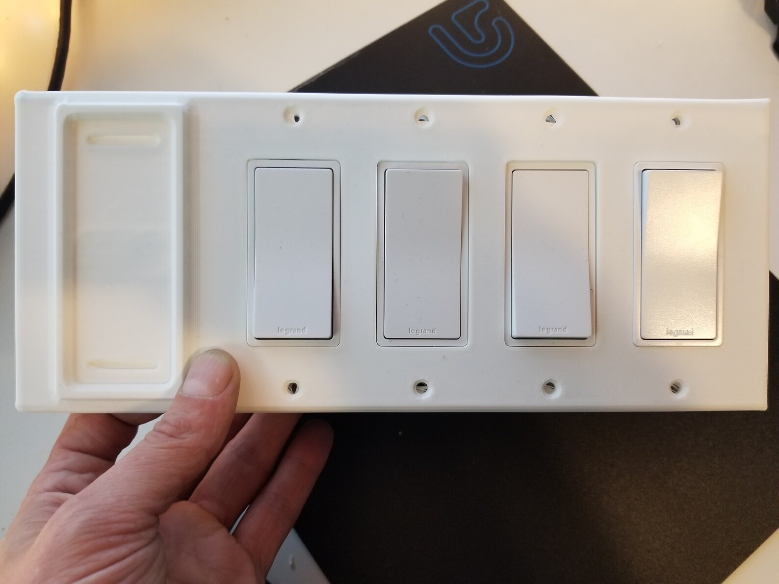 Philips Hue V1 Dimmer Switch 4 Gang Decora Reversible Etsy