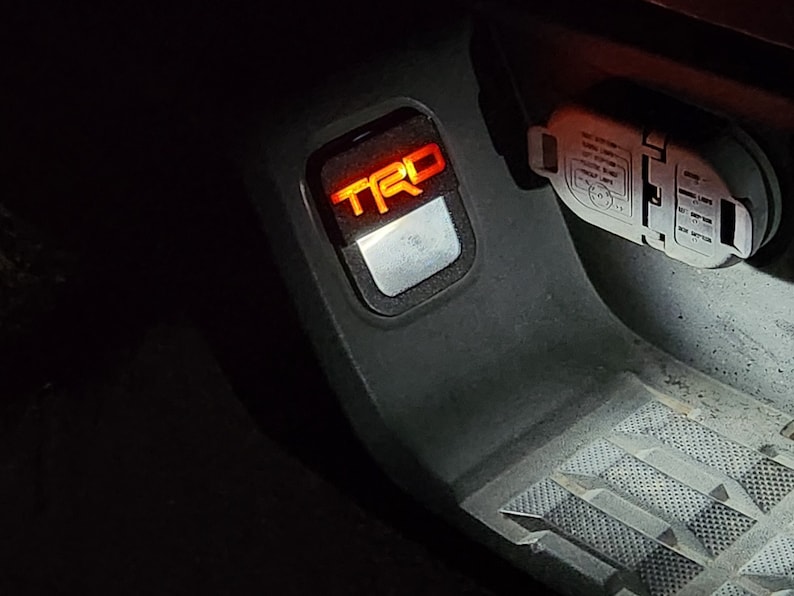 The Original Illuminated License Plate Light Shade Glare Blocker - Toyota Tacoma 3rd Gen (2016-2023) image 1