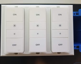 The Original Philips Hue Triple Stealth Decora Dimmer Switch 3 Gang Cover/Plate