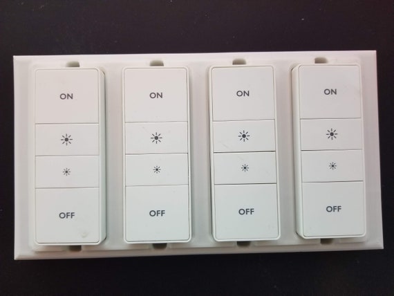 Philips Hue Quadruple Stealth Decora Dimmer Switch 4 Gang Etsy