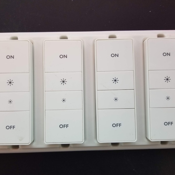 The Original Philips Hue Quadruple Stealth Decora Dimmer Switch 4 Gang Cover/Plate