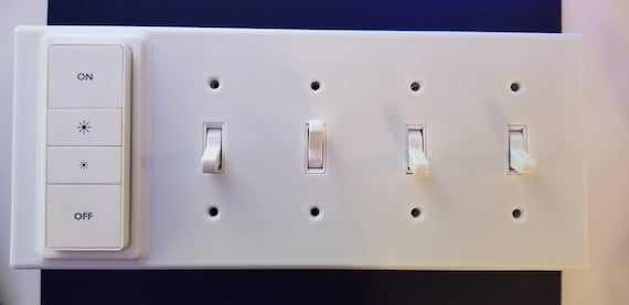 The Original Philips Hue Dimmer Switch 4 Gang Reversible Cover