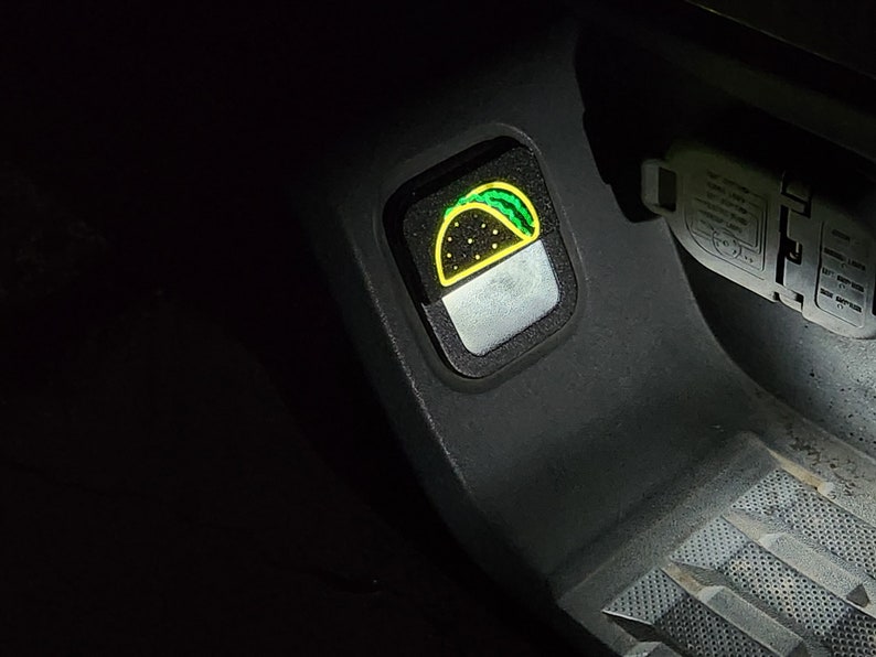 The Original Illuminated License Plate Light Shade Glare Blocker - Toyota Tacoma 3rd Gen (2016-2023) Taco