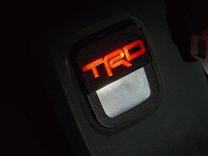 The Original Illuminated License Plate Light Shade Glare Blocker - Toyota Tacoma 3rd Gen (2016-2023) TRD