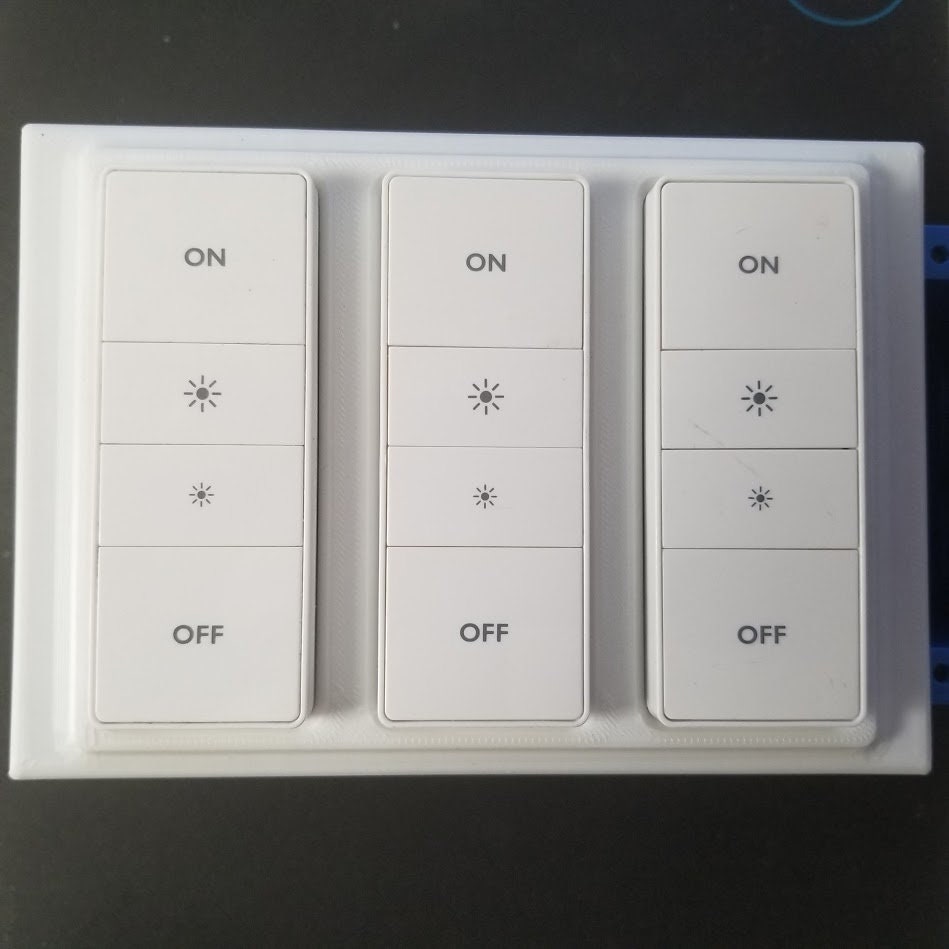 The Original Philips Hue Triple Stealth Dimmer Switch 3 Gang Cover