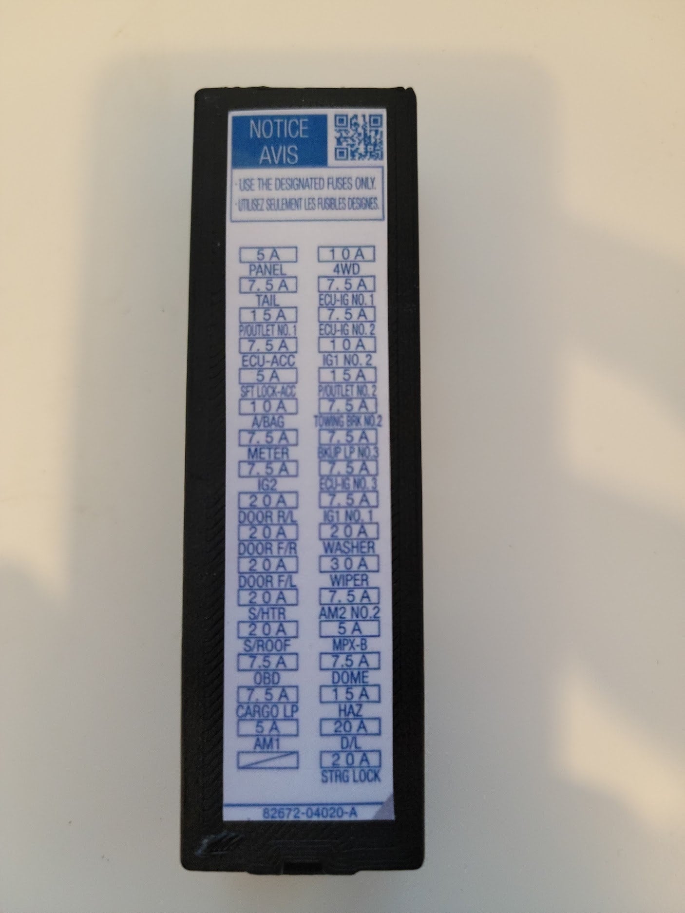 Toyota 2016 Extended Fuse Cover Etsy