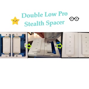 The Original Philips Hue double low pro stealth Decora spacer