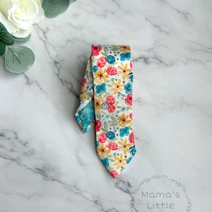 Hidden Rosary Floral - Satin - Catholic - Necktie - Confirmation - Godfather - Father’s Day - Men’s Gift
