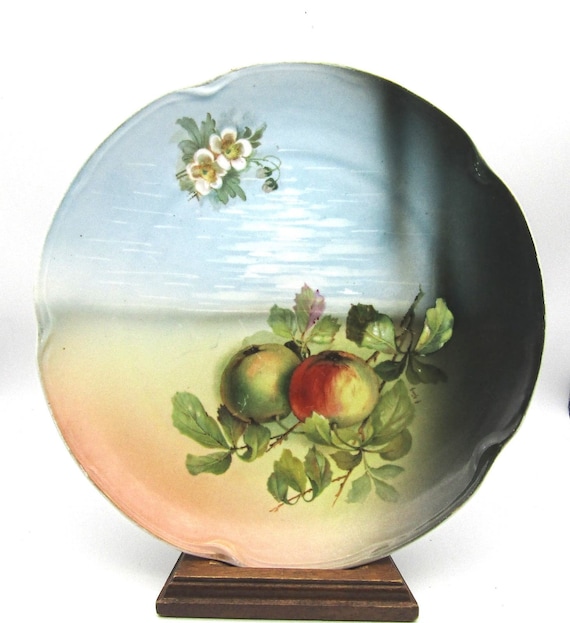 J&C Bavaria Louise Charger Hand Painted Fruit Signed by H. Koch c1898
